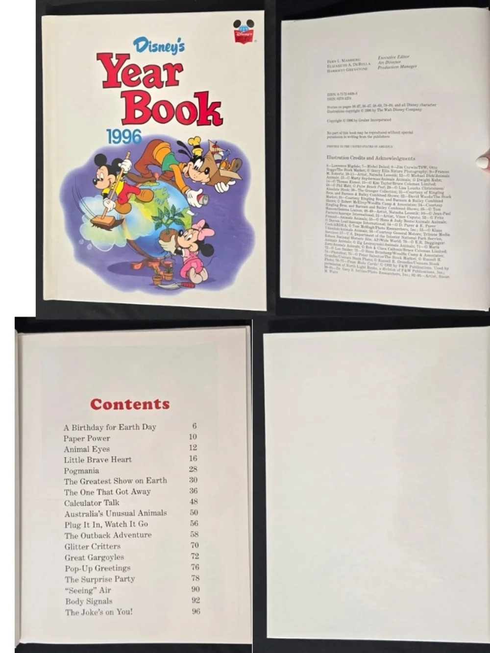 11 Vintage 90s Disneys Year Book Kids Hard Cover Set VTG